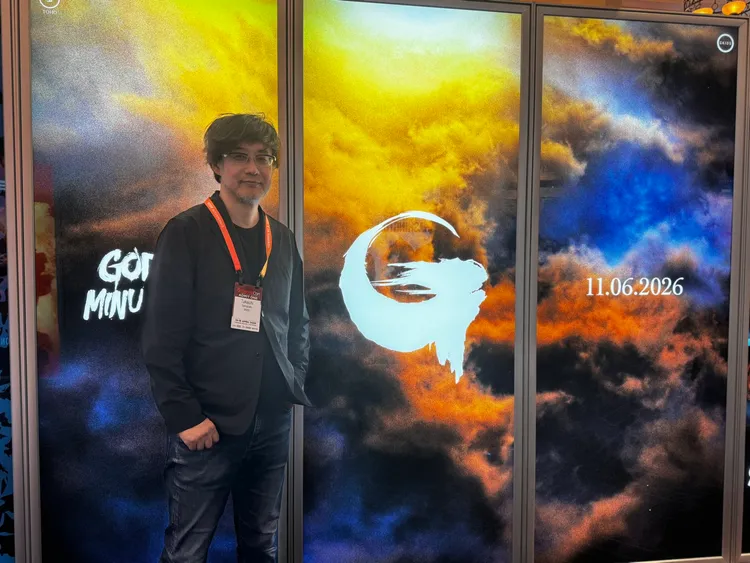 導演山崎貴在美國拉斯維加斯出席「CinemaCon 2026」，公開《哥吉拉-0.0》的資訊。翻攝g_minus_zero X