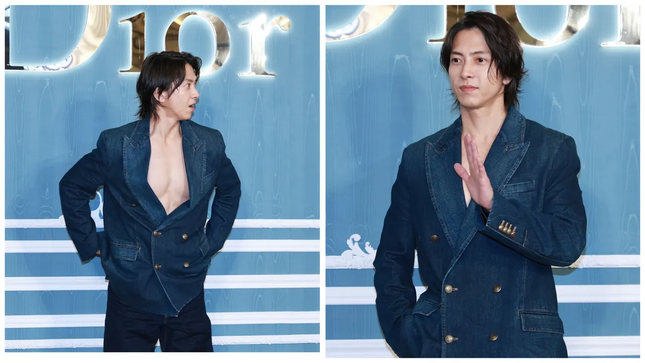 日本「不老男神」山下智久，近日為Dior在台北101登場的2026秋季系列期間限定店開幕站台。彭欣偉攝