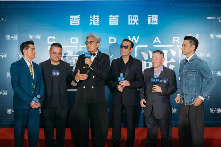 劉德華（右）驚喜現身捧場。華映提供