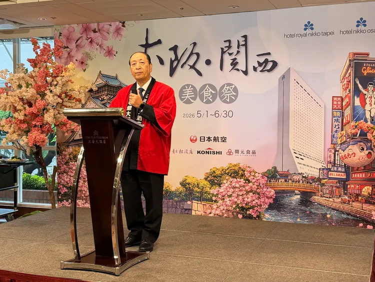 台北老爺大酒店日籍總經理笹谷久雄。莊偉祺攝