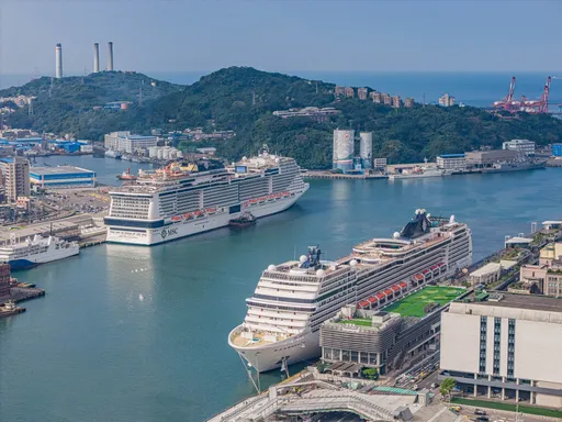 MSC地中海郵輪環球航線首訪台湾　榮耀號、華麗號雙郵輪同日停靠基隆港