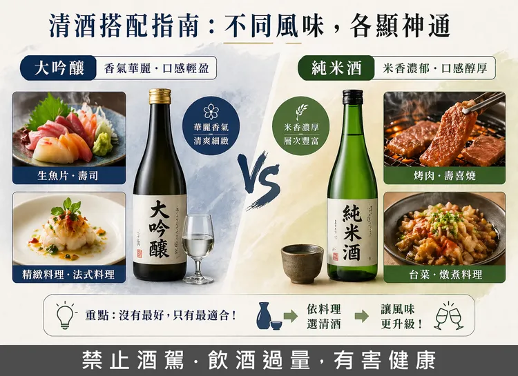 搭配不同美食有不同的選擇。AI生成