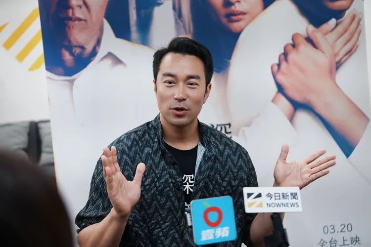 張孝全笑談兒子。彭欣偉攝