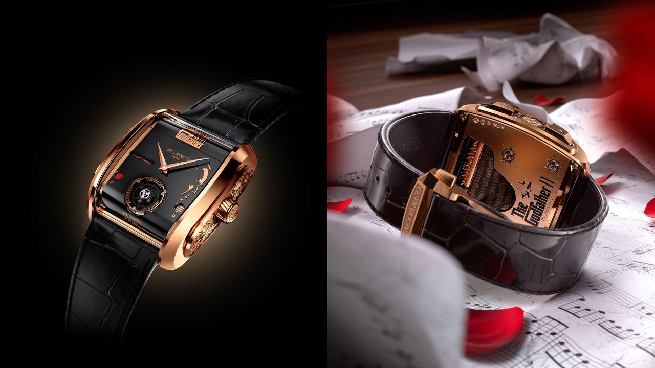 本周新錶|Jacob & Co.再現黑幫美學 《教父》陀飛輪音樂錶還有「彈孔」細節