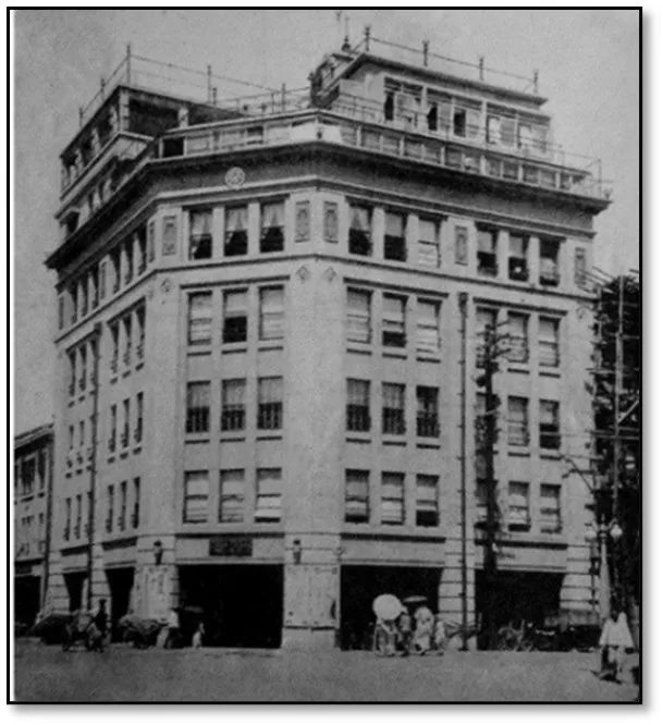 菊元百貨1935年增建7樓後的外觀。翻攝凌宗魁臉書