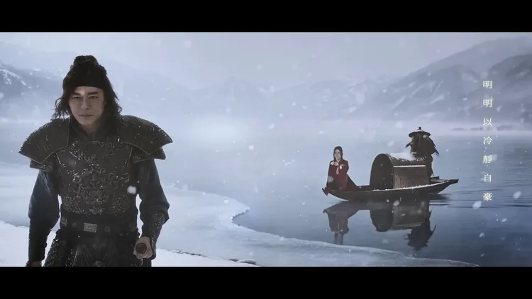 古天樂和宣萱演出被戰爭拆散的戀人。翻攝McDonaldsHK YT