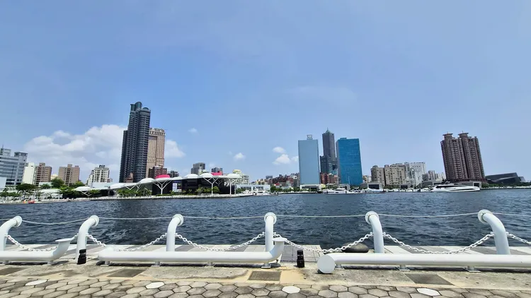 陳美鳳誇讚愛河整頓得不錯。翻攝陳美鳳臉書