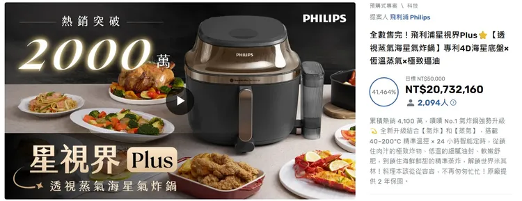 從預購階段就擁有超狂聲量，飛利浦新機正式上市前已成功站穩話題中心。