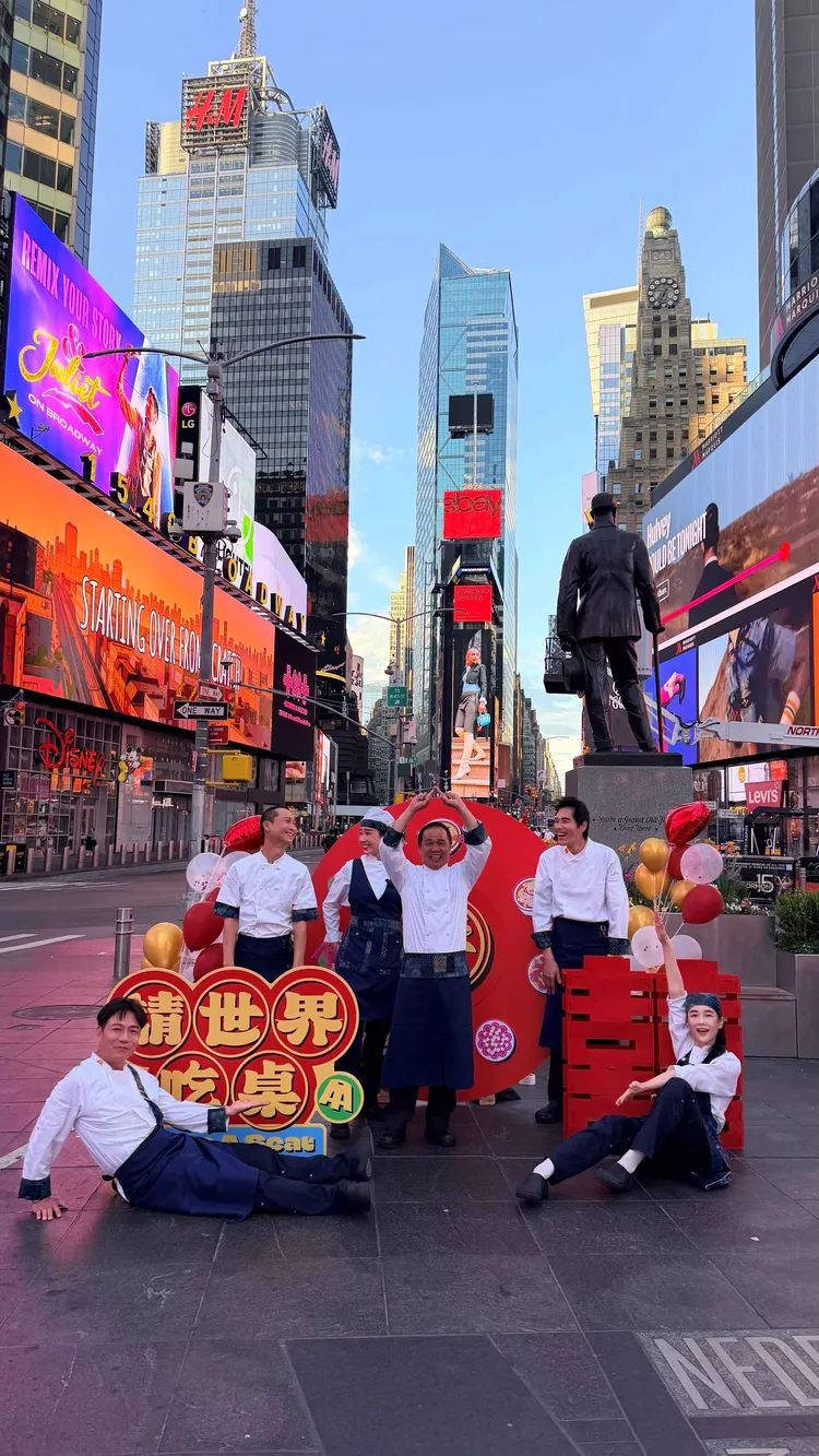 辦桌前進紐約。三立提供