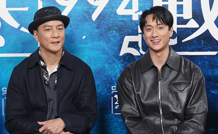 吳彥祖和劉俊謙合作《寒戰1994》。截自訪問影片