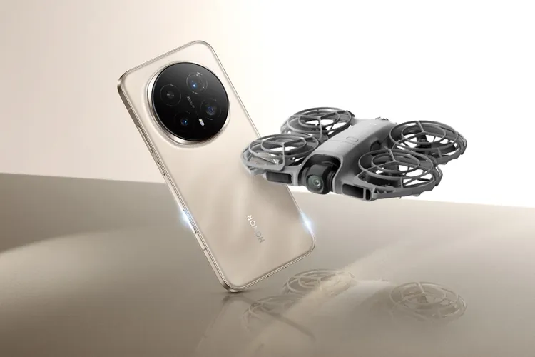 HONOR 登臺首波推出「HONOR Magic8 Pro + DJI Neo2 天生一對 全能旗艦創作組」。榮耀提供