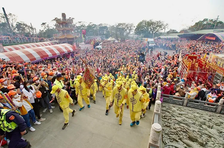 白沙屯拱天宮媽祖遶境活動13日將開始。資料照片