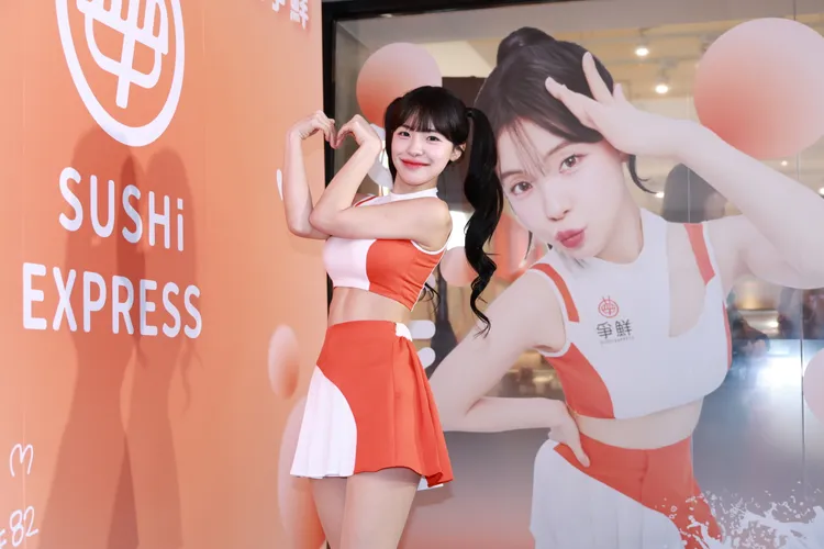 李多慧喜歡下大雨的時候露營。彭欣偉攝