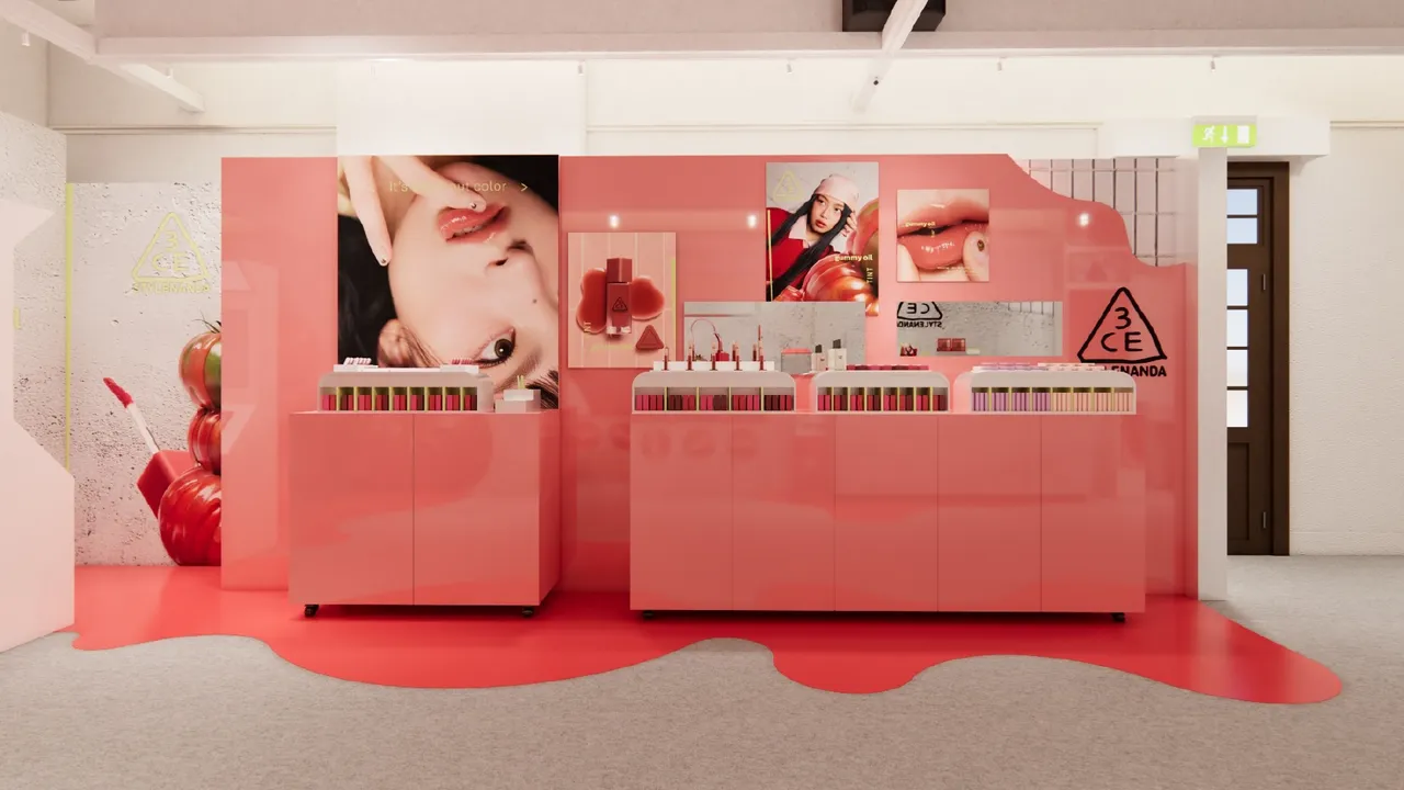 3CE Beauty Diner全台首間快閃店。品牌提供