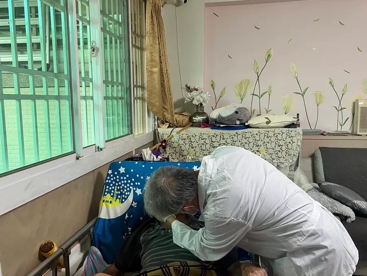 劉仁義至今看了超過700人次的臥床病患。劉仁義提供