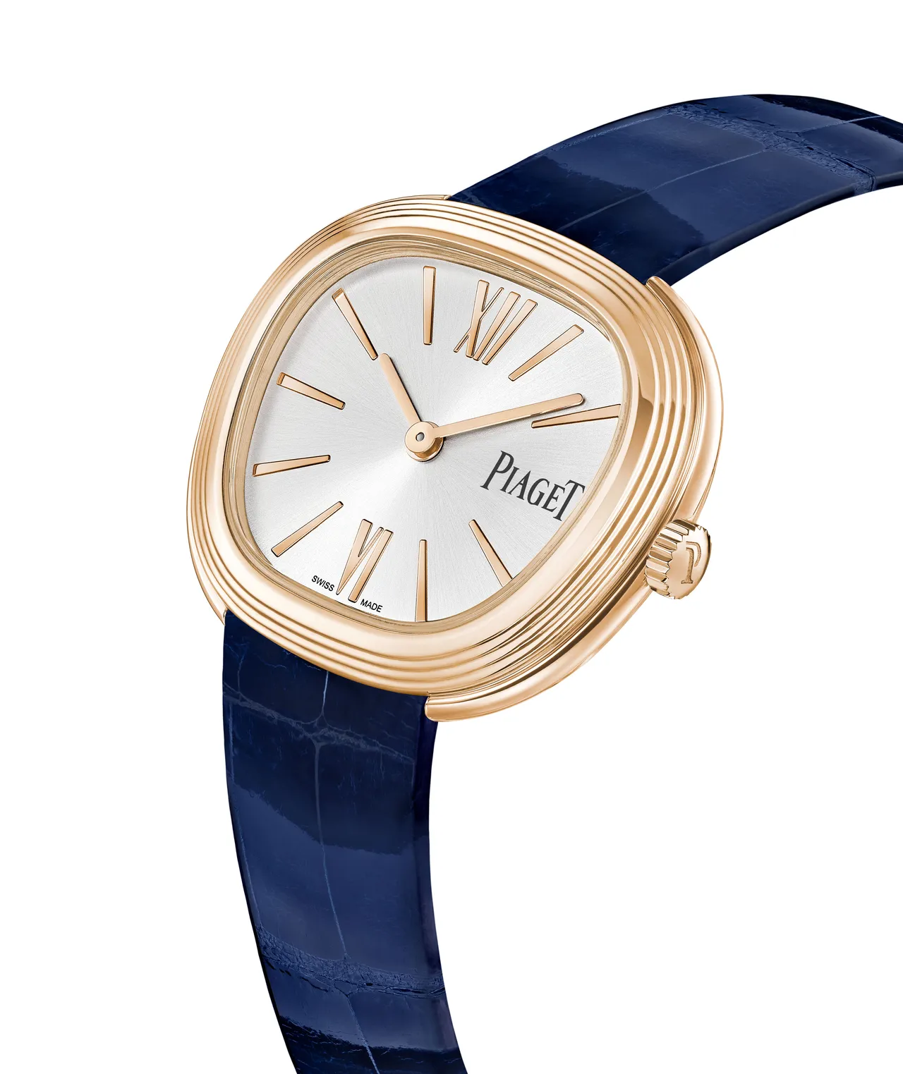 伯爵SIXTIE系列29毫米18K玫瑰金珠寶腕錶。品牌提供