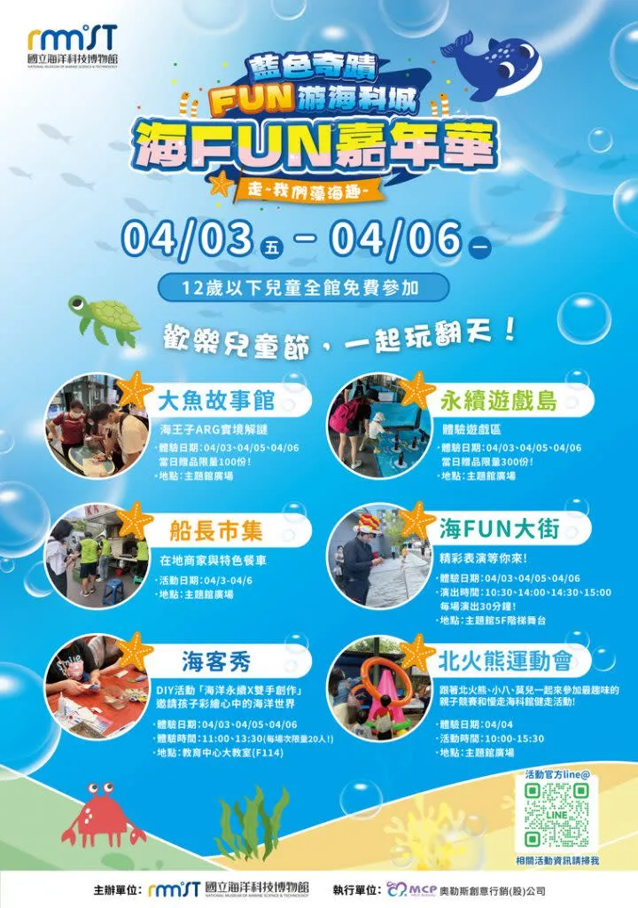 基隆海科館推出一系列兒童節相關活動。翻攝照片
