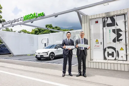 VOLVO花蓮新充電站　採用台泥儲能EnergyArk儲能系統