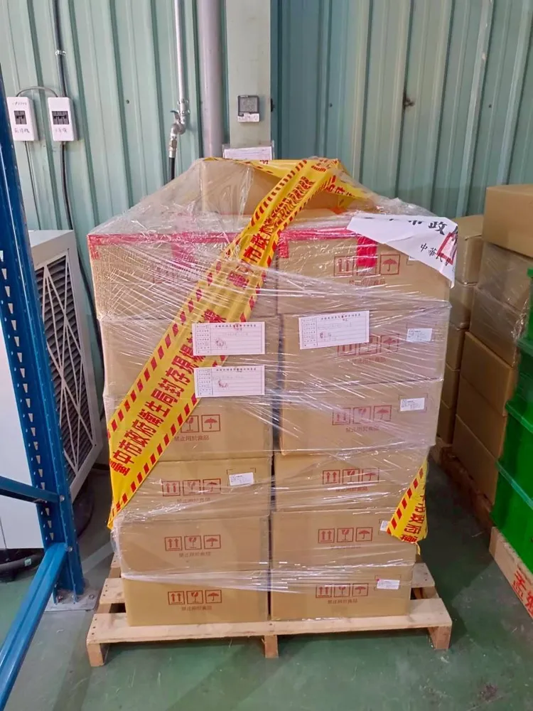 查扣的下游廠商成品。桃園地檢署提供