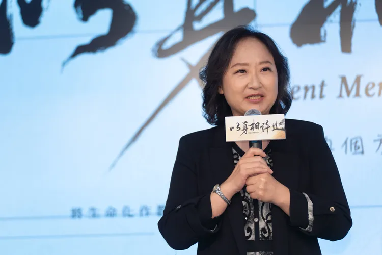 廖梨伶先前出席首映記者會。大愛提供