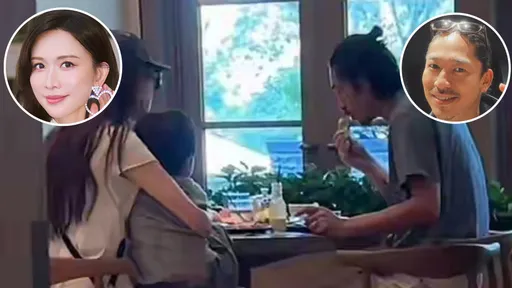 林志玲AKIRA新加坡度假　抱兒子坐腿上餵飯