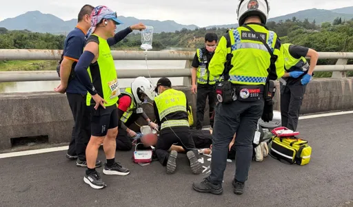 馬拉松賽道變救命現場！　47歲跑者突吐血倒地命危送醫