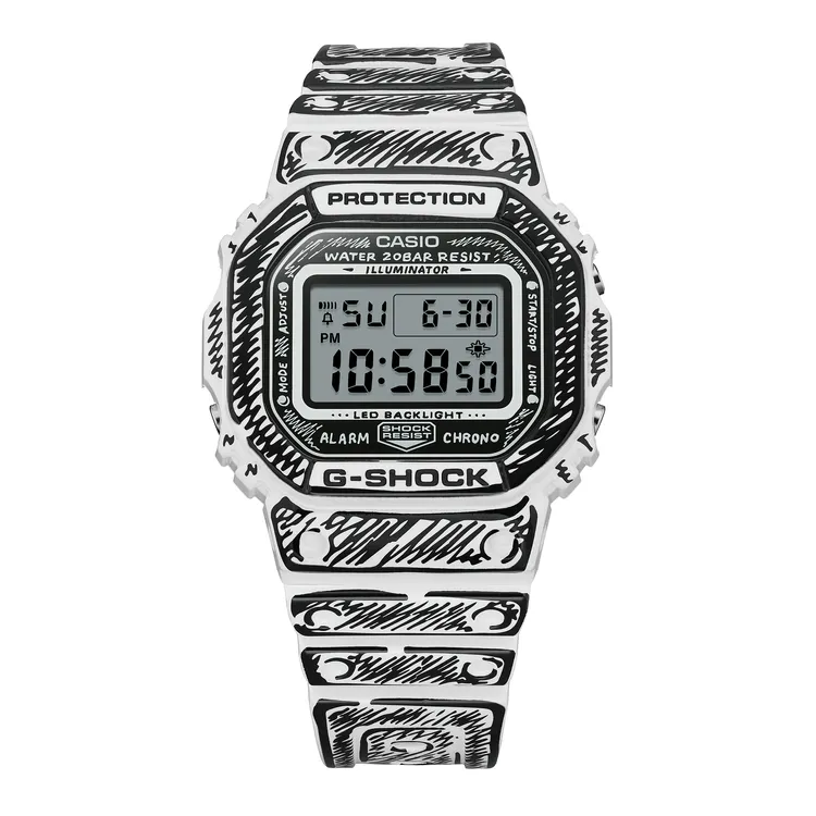 G-SHOCK X Joshua Vides聯名錶DW-5600JV-7，4200元。品牌提供