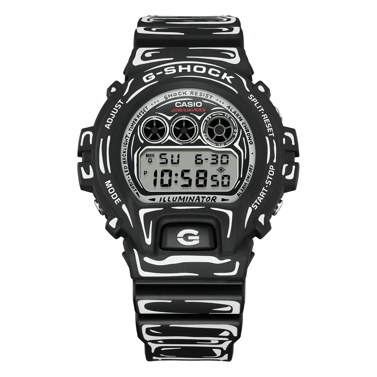 G-SHOCK X Joshua Vides聯名錶DW-6900JV-1，4200元。品牌提供