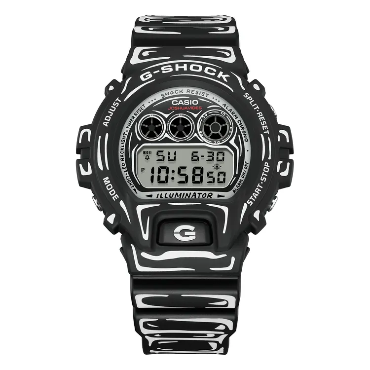G-SHOCK X Joshua Vides聯名錶DW-6900JV-1，4200元。品牌提供