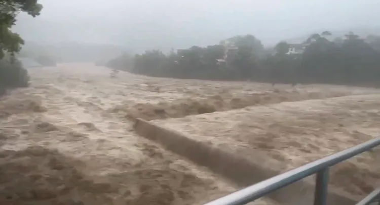 全台降雨前30名都集中在苗栗，也引發災情。取自臉書
