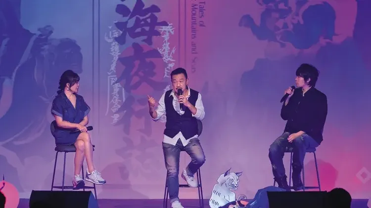 《為民也有約》去年舉辦線下粉絲見面會「山海夜行誌」，吸引超過600名觀眾到場支持。陳宥心（左）、陳為民（中）、微疼（右）。 /照片提供「我的預算有限公司」