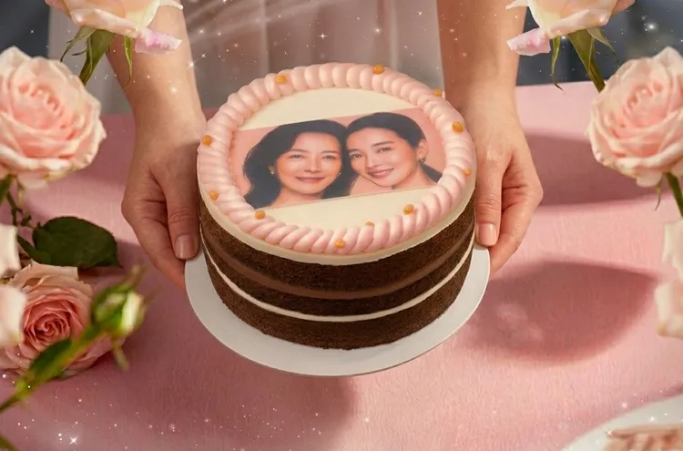 期間於UMAMI內用消費母親節4人套餐1套，就送6吋客製照片母親節蛋糕。金色三麥餐飲集團提供