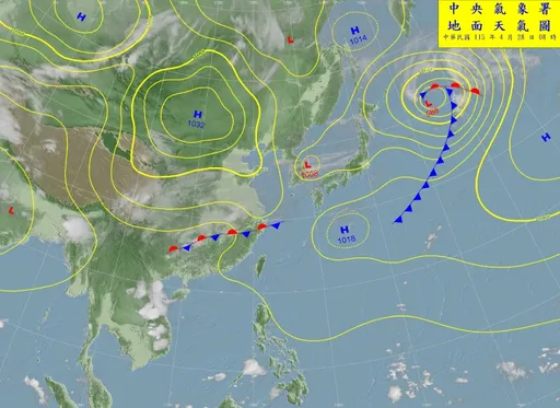 明起鋒面接力！北部高溫剩22℃　離島有霧留意航班