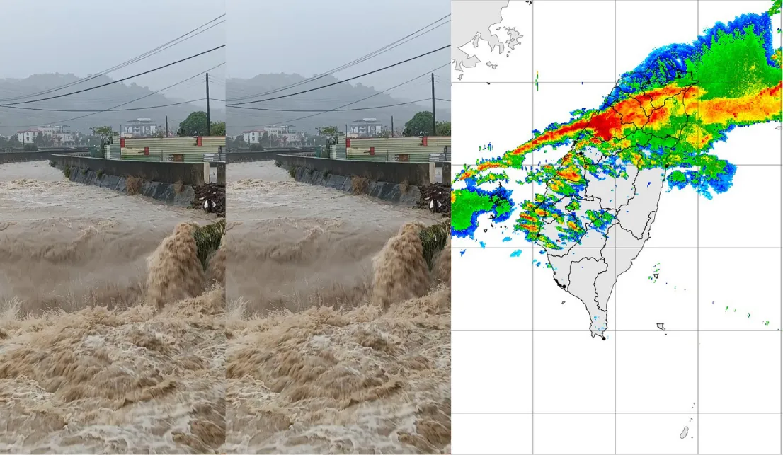 苗栗泥流暴漲「再2分鐘就逃不出來…」　恐怖畫面曝光