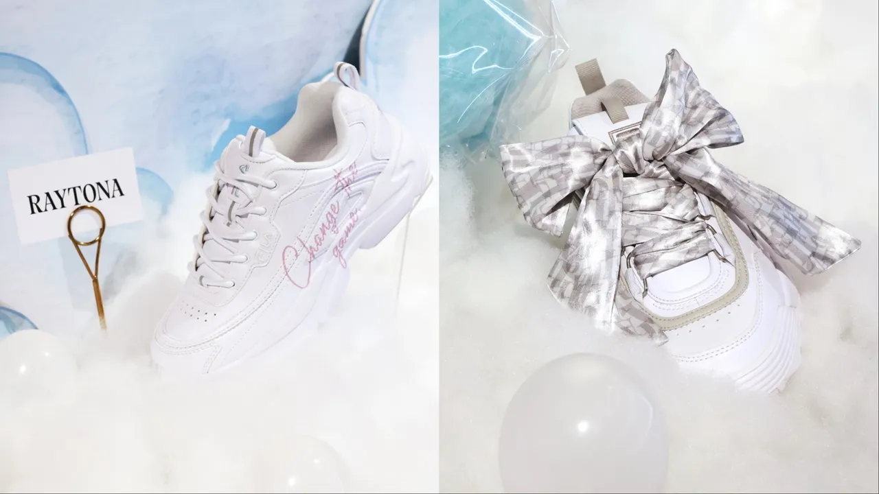 FILA推出母親節限定的老爹鞋款式。品牌提供