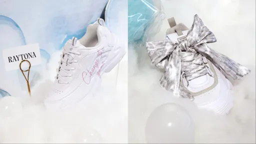 FILA經典老爹鞋夢幻變身　換上蝴蝶結緞帶連媽媽都少女心噴發