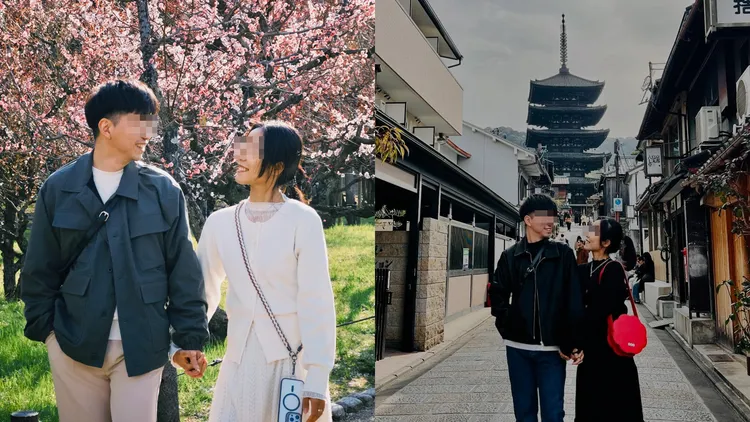 女警鄭詠心和男友生前去日本旅遊。翻攝Threads