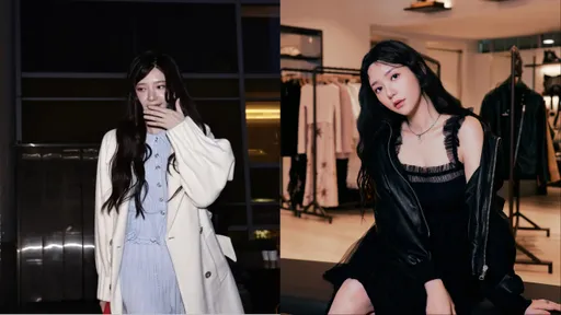郭雪芙甩開腫樣回歸女神　套黑色雪紡洋裝變身酷辣小甜心