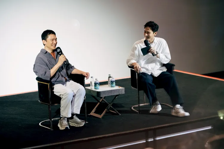 劉冠廷和梁朝偉對談。金馬執委會提供