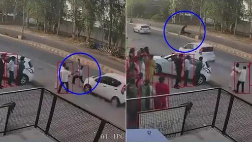 驚悚影片｜站馬路上拍送別新娘　27歲婚攝被車撞飛數十公尺斃命