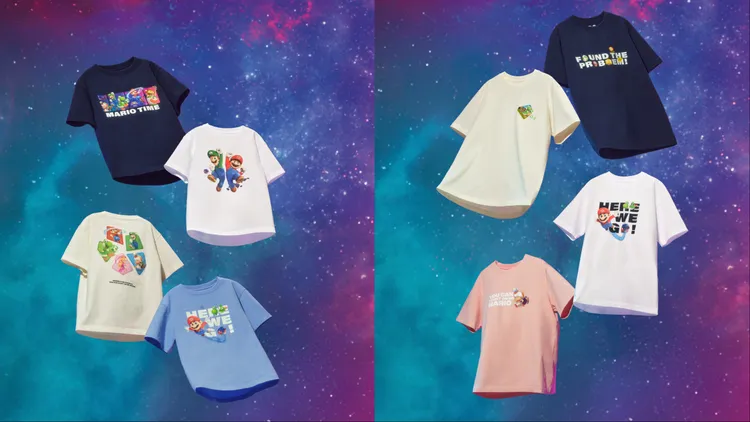 《The Super Mario Galaxy Movie》聯名系列登場，小孩、成人款各推出4款設計。品牌提供