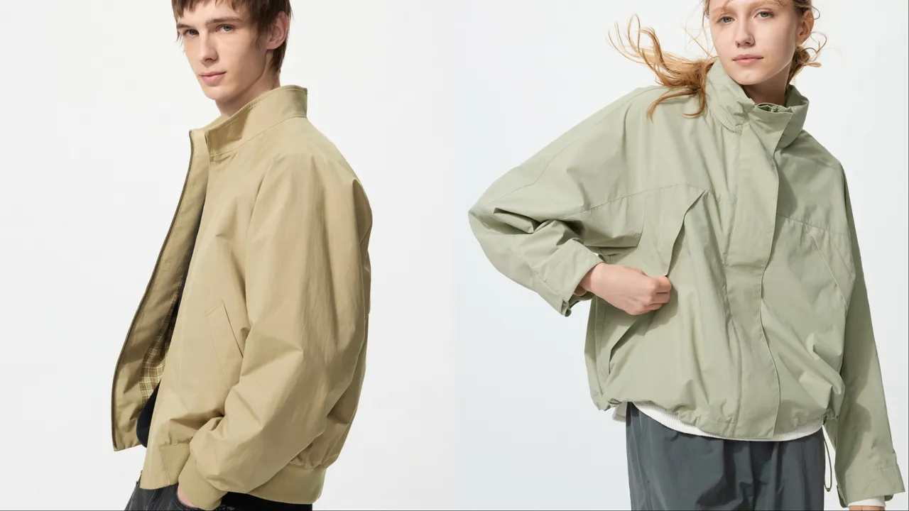 UNIQLO哈靈頓外套（左）限定價1690元、防風立領布勞森外套（右）限定價1490元。品牌提供