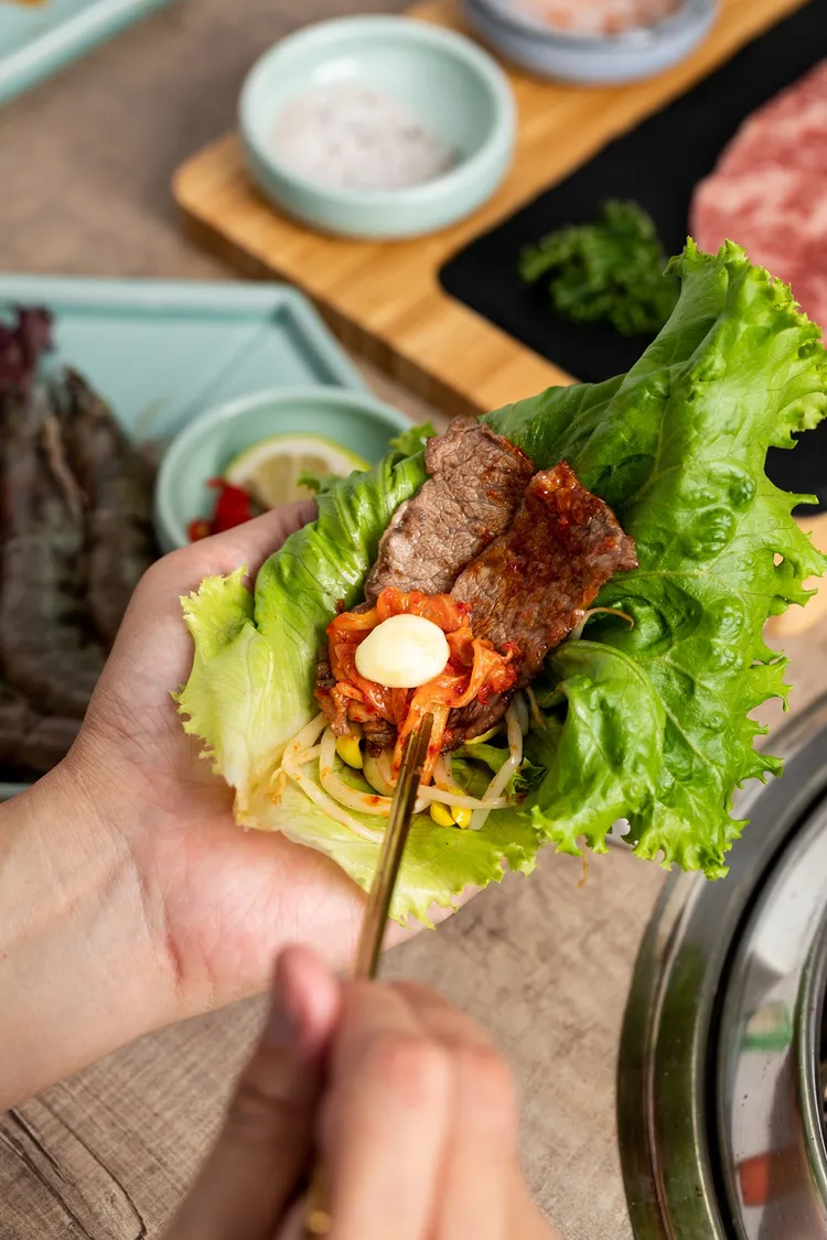 姜滿堂生菜包肉。業者提供