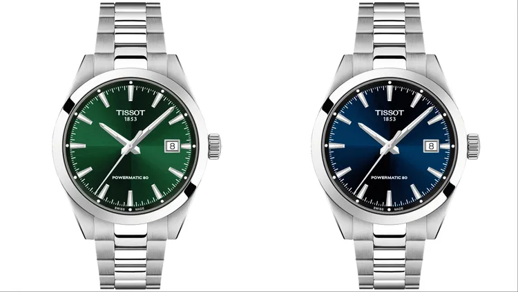 TISSOT Gentleman紳士系列自動腕錶38mm，各2萬4800元。品牌提供