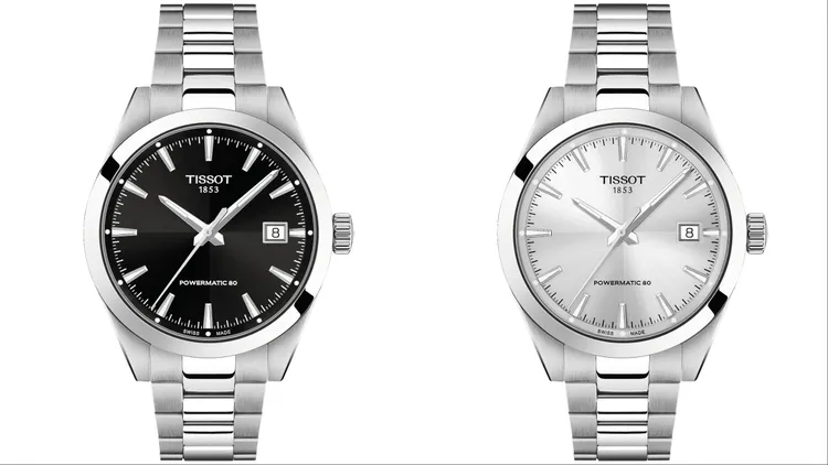 TISSOT Gentleman紳士系列自動腕錶38mm，各2萬4800元。品牌提供