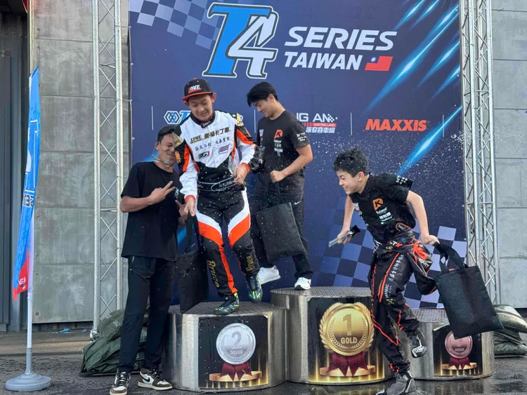 陳昱安在決賽中奪下首站冠軍，並以47.854秒寫下全場最快單圈成績。業者提供