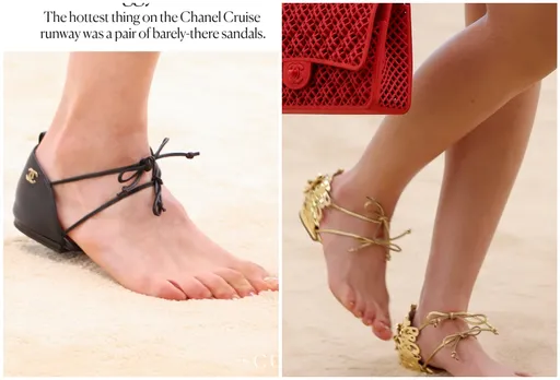 超鬧！香奈兒「無鞋底涼鞋」網友全看傻：這能穿去哪