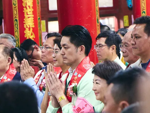 大甲媽祖遶境合體江啓臣被讚母雞架勢　蔣萬安：期待共同打拚