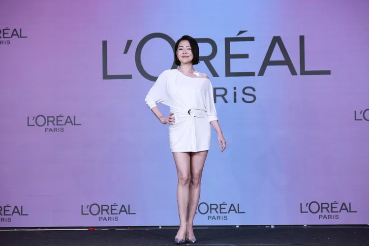 小S首度以巴黎萊雅代言人身分出席品牌活動。彭欣偉攝