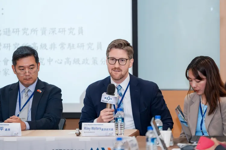 這次論壇匯聚多位來自國際智庫與專業機構的代表，包括哈德遜研究所資深研究員 Riley Walters、史丹佛大學胡佛研究所研究員 Kharis Templeman。基金會提供